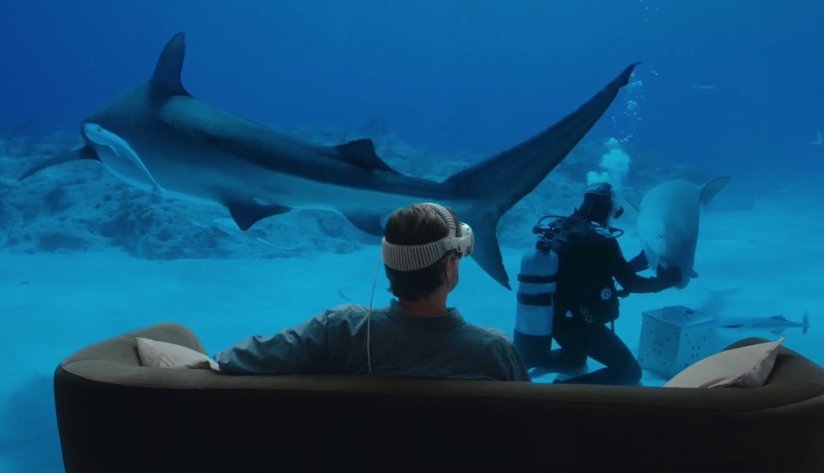 Apple Vision Pro: gemischte Aufnahme für das High-End-VR-Headset